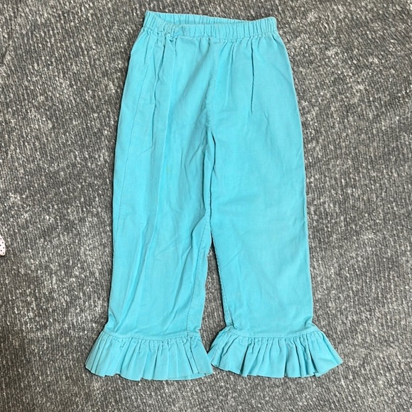 Other - La Jenns  lightweight cord in aqua blue with Ruffle Hem 4